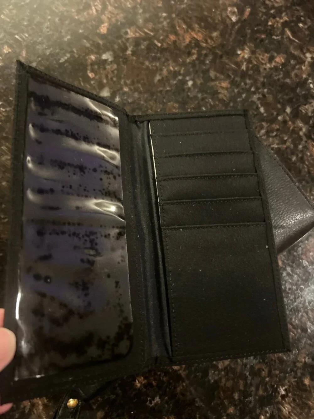 Liz Claiborne vintage y2k deadstock fresh look leather wallet with box checkbook